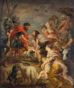 Versohnung von Esau und Jakob by (studio of) Rubens, Peter Paul