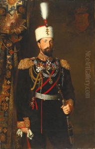 Portrait of Alexander I von Battenberg by Konrad Dielitz