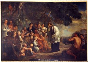 St Francis preaches the faith by Jan Michiel Coxie