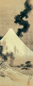 Dragon flying over Mount Fuji by Katsushika Hokusai