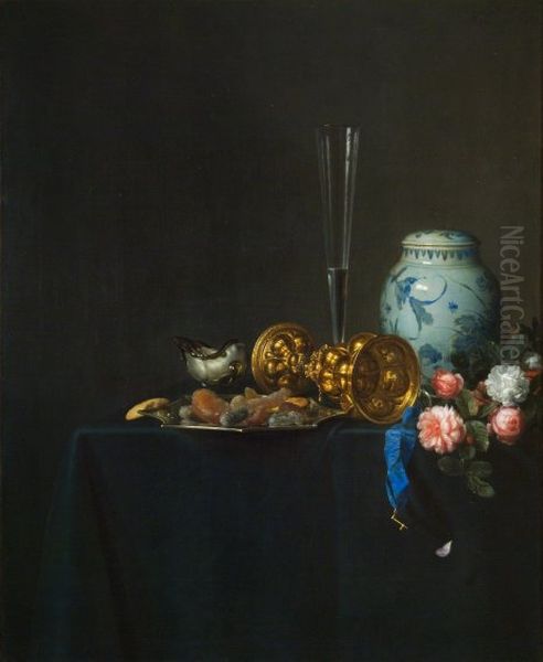 Still Life with a Golden Goblet and Roses - view 1