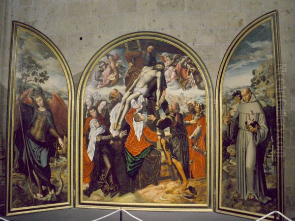Triptych of Descent by Ambrosius Benson - view 1