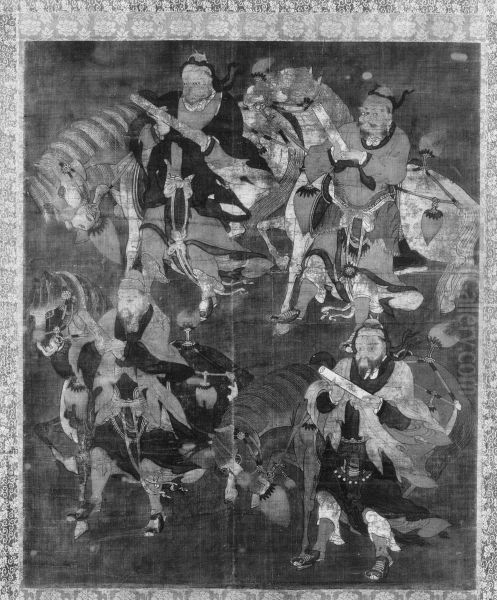 Four Deities with Horses - view 1