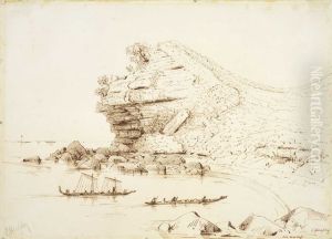 Sketch of North-West Cliff Brown's Island, Thames