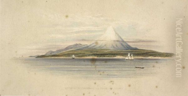 View of Mount Egmont and the Sugar Loaf Islands. - view 1