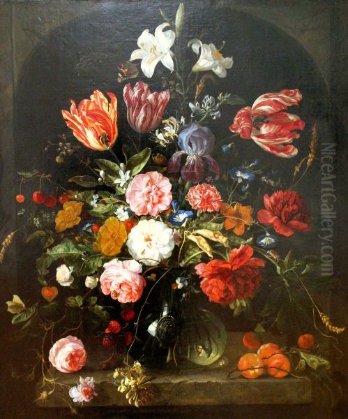 Flowers in a Vase in a Niche - view 1