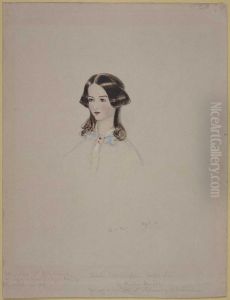 A.C. aged 15. Sarah (Abbie) Cooper, aged 15, of Wellington. 1849 by Charles Heaphy