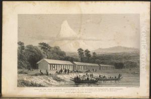 Part of the New Plymouth settlement in the district of Taranake