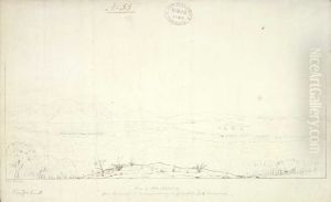 View of Port Nicholson from the summit of the range bordering the valley of the Hutt to the westward