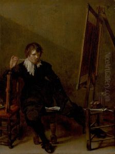 An Artist in Front of the Easel