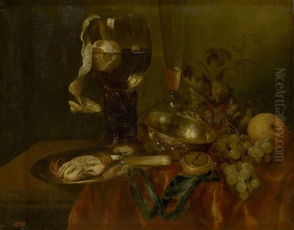 Snack (Still Life with Crab, Fruit and Clock) - view 1