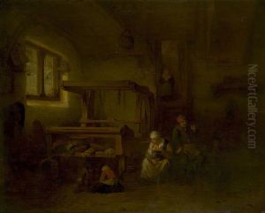 Weaver's Family by Cornelis Pietersz Bega