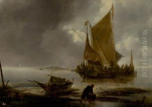 Seascape by Jan Van De Cappelle