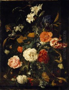 A Vase of Flowers by Jan Davidsz. De Heem