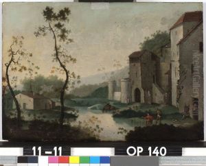 Landschap met vissers Landschap met vissers