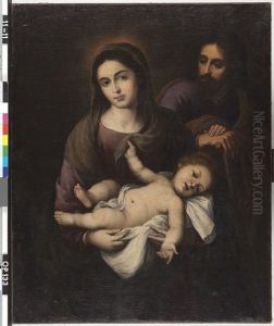 Heilige familie by Bartolome Esteban Murillo