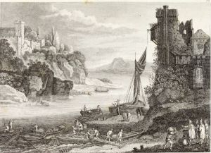 Rocky Coast with Ships and Travellers by Paul Bril