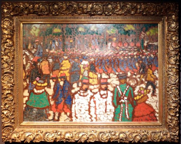 French soldiers marching - view 1