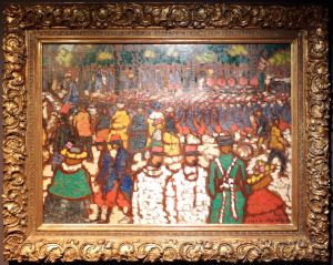 Soldats francais en marche by Jozsef Rippl-Ronai