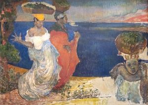 Women by the sea said MartiniqueFrancais:Femmes au bord de la mer dit La MartiniqueItaliano:Le donne del mare hanno detto Martinica by Charles Laval