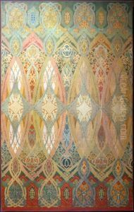 frammento di decorazione dipinta dalla trading room della borsa by Louis Sullivan