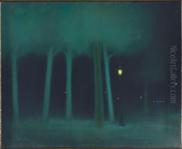 A park at night - view 1