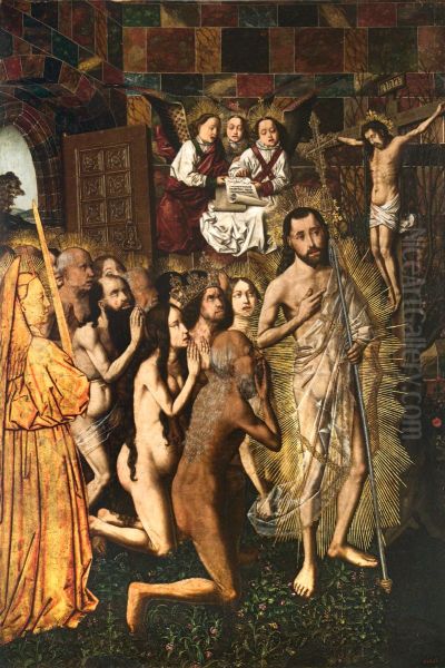 Crist guiant als patriarques al Paradis, taula de Bartolome Bermejo.
Es troba a l'institut Amatller d'Art Hispanic. En cessio al MNAC - view 1