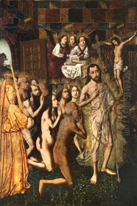 Crist guiant als patriarques al Paradis, taula de Bartolome Bermejo.
Es troba a l'institut Amatller d'Art Hispanic. En cessio al MNAC by Bartolome Bermejo