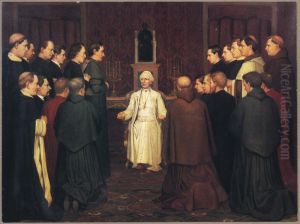 Audience of mgr. Bottemanne, bishop of Haarlem and other Dutch priests with Pope Leo XIII in Rome on March 13, 1885 Audience of mgr. Bottemanne, bishop of Haarlem and other Dutch priests with Pope Leo XIII in Rome on March 13, 1885