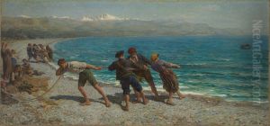Fishermen atMenton by Jules Breton