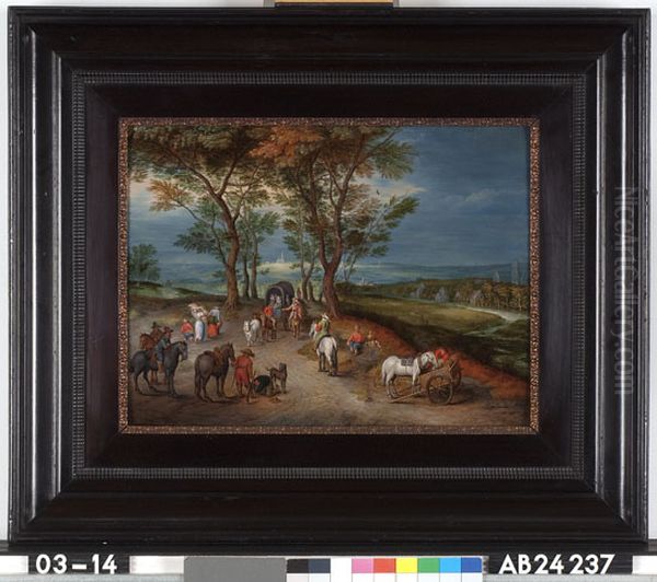 Landscape with horsemen - view 1
