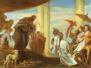 1-2 ; 2 Chronicles 9:1-2) by Jan Boeckhorst