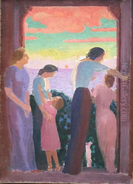 Femmes sur le balcon - view 1