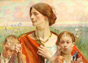 Country. (Triptych Law, Country, Art). by Jacek Malczewski