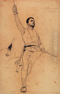 Homem a Cavalo - Estudo 3/6 Homem a Cavalo - Estudo 3/6