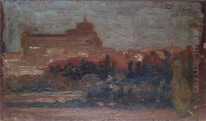 Palacio em Madrid - verso da obra P491