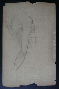 Dorso de mulher - Estudo para "Oreadas" - Desmembrado de um caderno de anotacoes by Eliseu Visconti