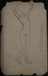 Nu - Desmembrado de um caderno de anotacoes by Eliseu Visconti