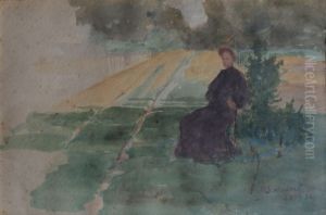 Louise em Saint Hubert by Eliseu Visconti