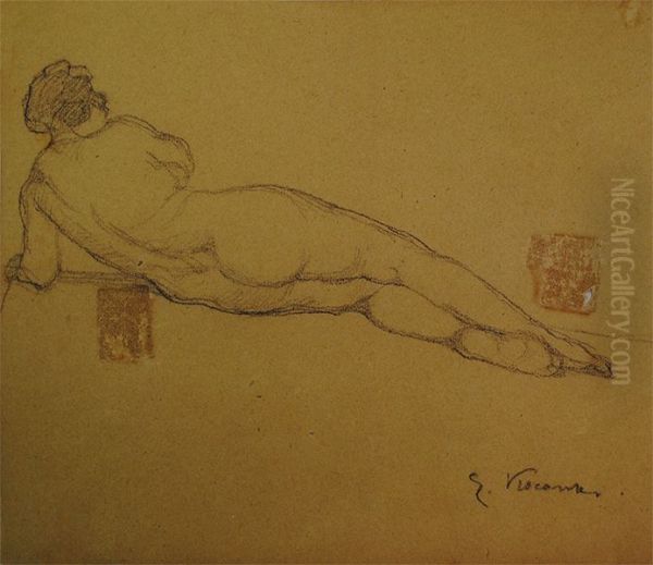 Nu feminino - verso da obra D461 - view 1
