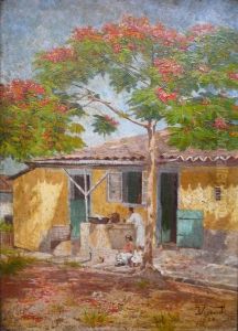Paisagem com casa by Eliseu Visconti