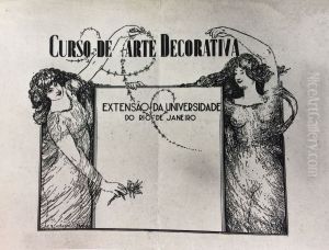 Cartaz do "Curso de Arte Decorativa" de Visconti by Eliseu Visconti