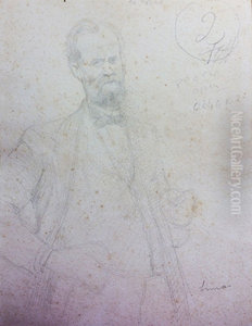 Retrato do Sr. Simas - Estudo - verso da obra D951 Retrato do Sr. Simas - Estudo - verso da obra D951