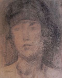 Cabeca de mulher by Eliseu Visconti