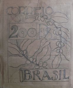 Selo para os Correios - Esboco de projeto nao utilizado