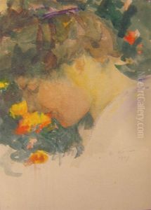 Perfil de Louise by Eliseu Visconti