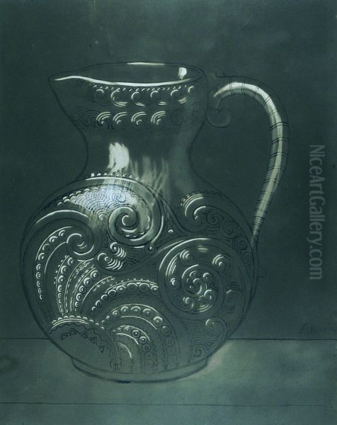 Vaso de cristal ou vidro - Estudo para vaso - view 1