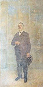 Retrato do Comendador Albino de Sa Coelho com Chapeu Retrato do Comendador Albino de Sa Coelho com Chapeu