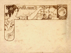 Carta-bilhete para o interior - Fundacao da Nacionalidade Brasileira - Estudo nao utilizado Carta-bilhete para o interior - Fundacao da Nacionalidade Brasileira - Estudo nao utilizado