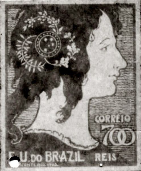 A Mulher Brasileira - Projeto para selo integrante da colecao vencedora do Concurso dos Correios de 1904 - view 1